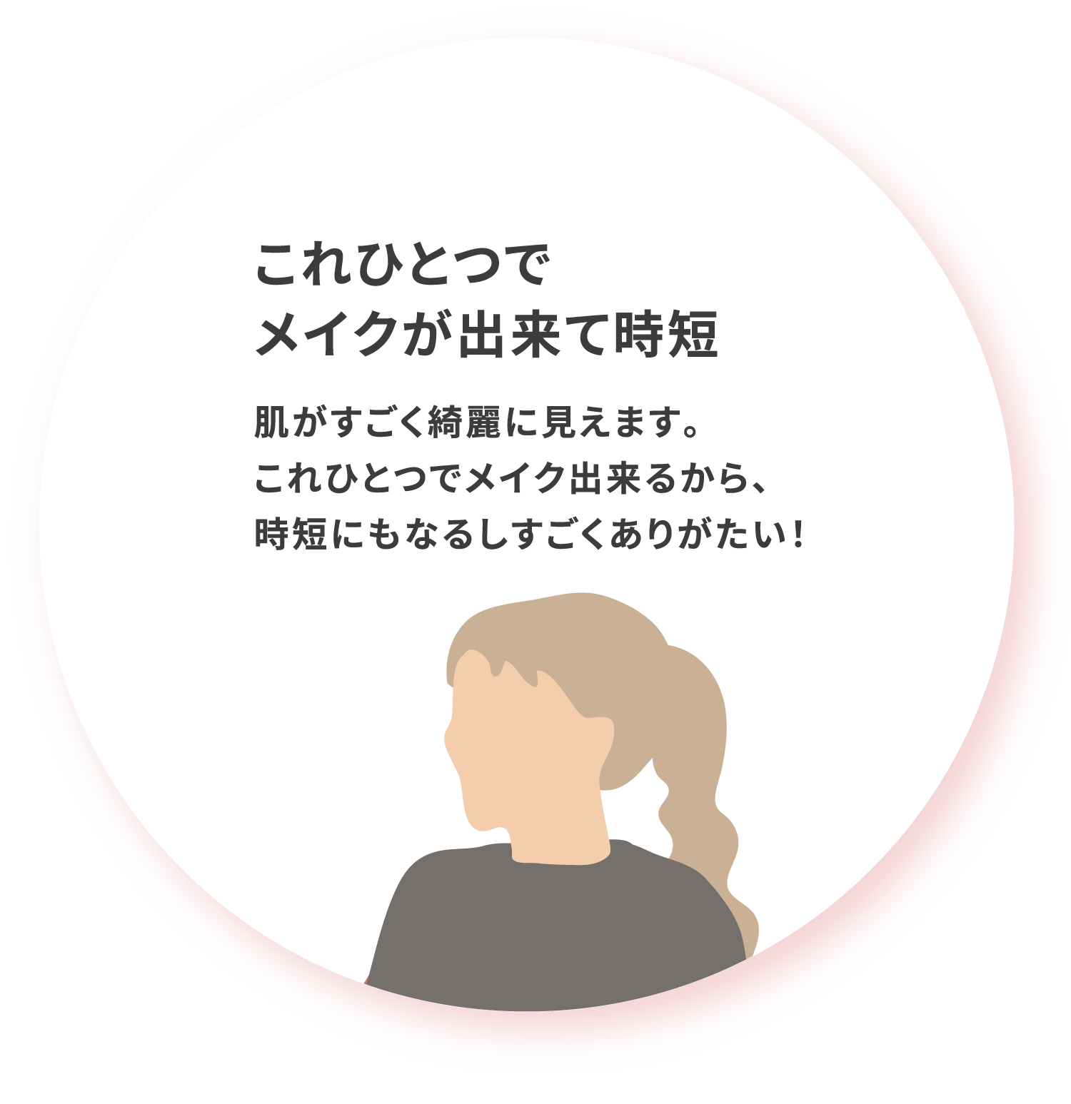 これひとつでメイクが出来て時短 肌がすごく綺麗に見えます これひとつでメイク出来るから時短にもなるしすごくありがたい